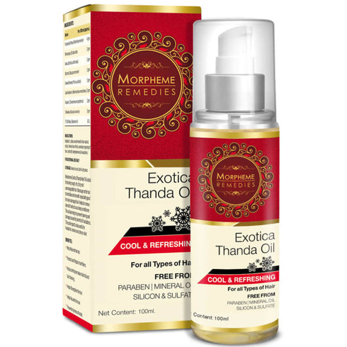 Morpheme Exotica Thanda Hair Oil bottle of 100 ml